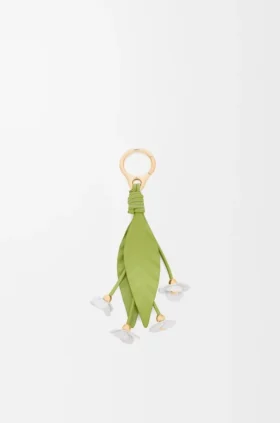 Strawberry Flower Charm in Classic Calfskin Strawberry Flower Charm in Classic Calfskin
