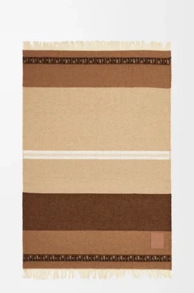 Stripe Blanket in Wool and Linen