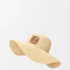 Sun Hat in Raffia and Calfskin Sun Hat in Raffia and Calfskin