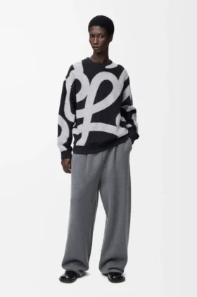 Sweatshirt in Wool and Cotton