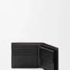 Switch Bifold Coin Wallet in Supple Grained Calfskin and Suede Switch Bifold Coin Wallet in Supple Grained Calfskin and Suede
