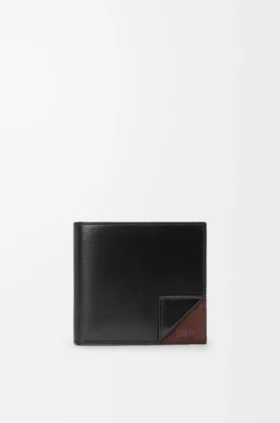 Switch Bifold Wallet in Supple Grained Calfskin and Suede