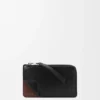 Switch Coin Cardholder in Supple Grained Calfskin and Suede Switch Coin Cardholder in Supple Grained Calfskin and Suede