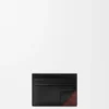 Switch Plain Cardholder in Supple Grained Calfskin and Suede Switch Plain Cardholder in Supple Grained Calfskin and Suede