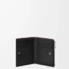 Switch Slim Compact Wallet in Supple Grained Calfskin and Suede Switch Slim Compact Wallet in Supple Grained Calfskin and Suede