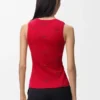 Tank Top in Stretch Cotton Tank Top in Stretch Cotton