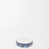 Thin Pavé Ring in Sterling Silver and Crystals Thin Pavé Ring in Sterling Silver and Crystals