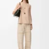 Top in Suede Goatskin Top in Suede Goatskin