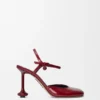 Toy Ankle Strap Pump in Soft Patent Lambskin Toy Ankle Strap Pump in Soft Patent Lambskin