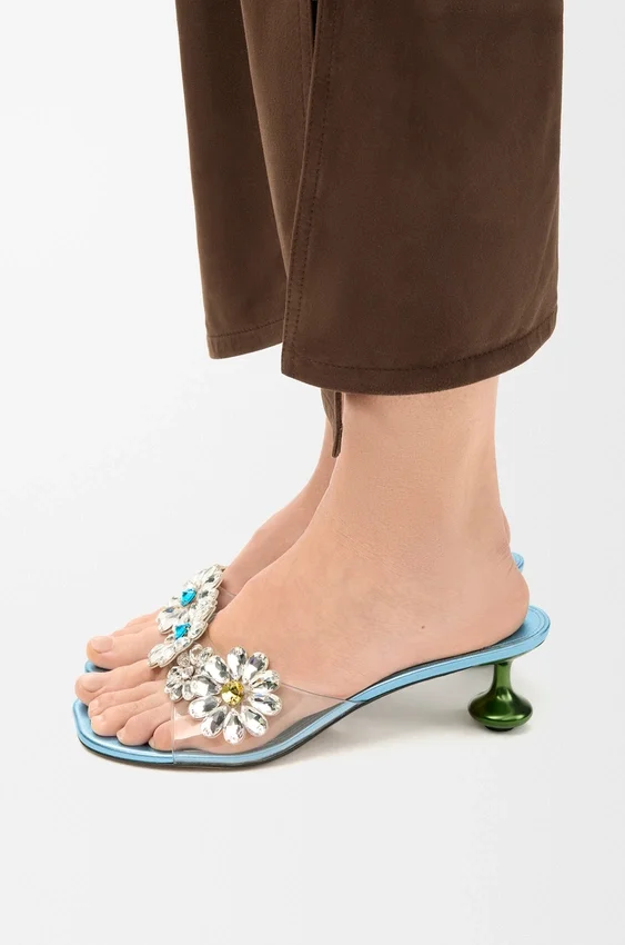 Toy Crystal Flowers Sandal in Pvc Toy Crystal Flowers Sandal in Pvc