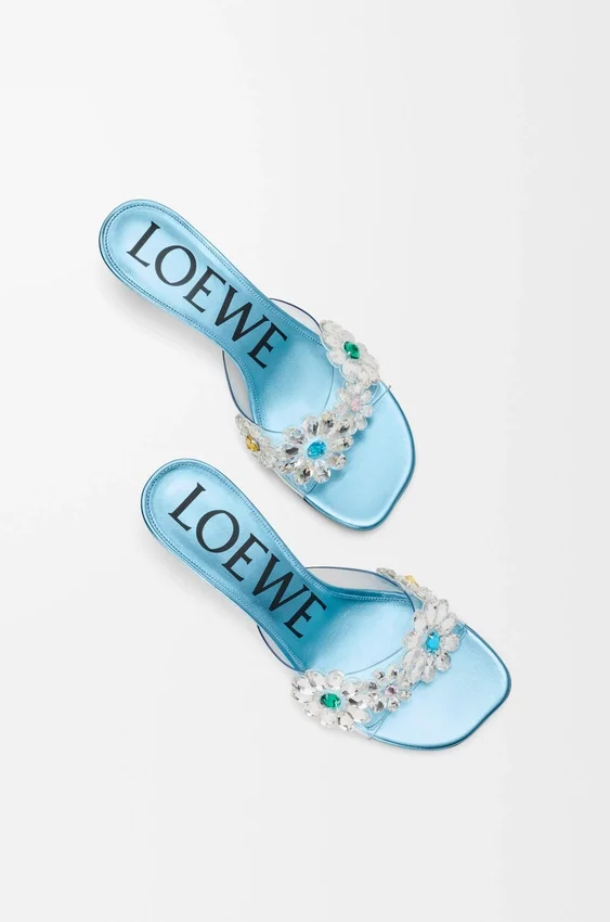 Toy Crystal Flowers Sandal in Pvc Toy Crystal Flowers Sandal in Pvc
