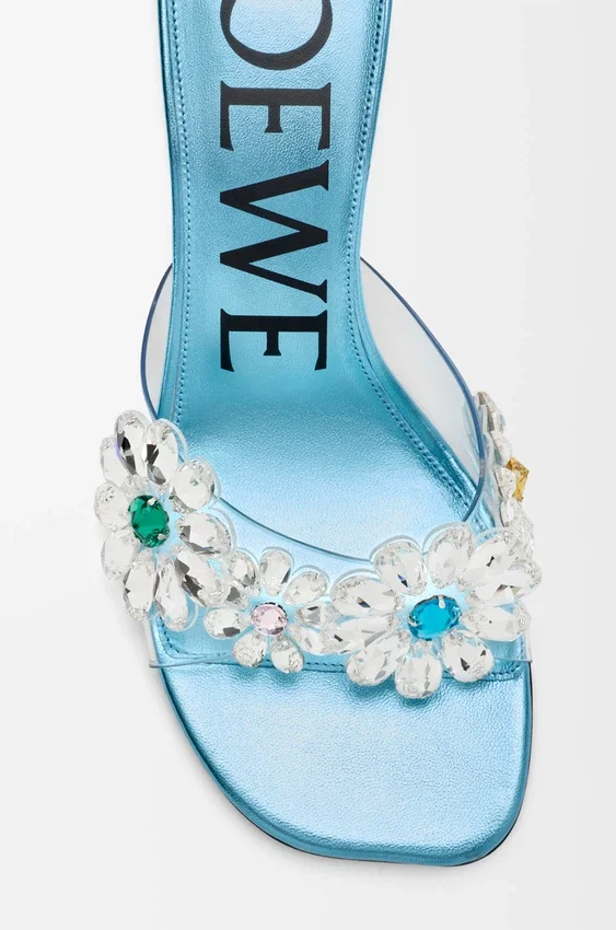 Toy Crystal Flowers Sandal in Pvc Toy Crystal Flowers Sandal in Pvc