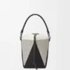 Treasure Bako Bucket in Canvas Jacquard and Calfskin Treasure Bako Bucket in Canvas Jacquard and Calfskin