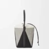 Treasure Bako Bucket in Canvas Jacquard and Calfskin Treasure Bako Bucket in Canvas Jacquard and Calfskin