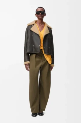 Trousers in Cotton and Silk