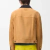 Trucker Jacket in Suede Goat Skin Trucker Jacket in Suede Goat Skin