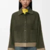 Turn-Up Jacket in Suede Lambskin