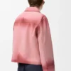 Turn-Up Jacket in Suede Lambskin