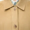 Turn-Up Jacket in Suede Lambskin