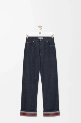 Turn-Up Jeans in Denim