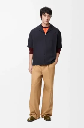 Wide Leg Trousers in Cotton