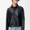 Workwear Jacket in Nappa Lambskin and Nylon Workwear Jacket in Nappa Lambskin and Nylon