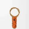 Woven Nest Vase in Calfskin and Bamboo Woven Nest Vase in Calfskin and Bamboo