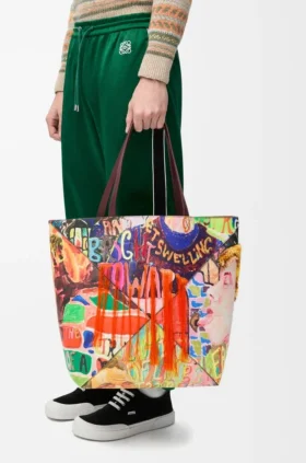 Xl Puzzle Fold Tote in Classic Calfskin