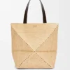 Xl Puzzle Fold Tote in Raffia Xl Puzzle Fold Tote in Raffia