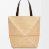 Xl Puzzle Fold Tote in Raffia Xl Puzzle Fold Tote in Raffia