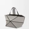 Xxl Puzzle Fold Tote in Canvas Jacquard and Calfskin Xxl Puzzle Fold Tote in Canvas Jacquard and Calfskin