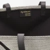 Xxl Puzzle Fold Tote in Canvas Jacquard and Calfskin Xxl Puzzle Fold Tote in Canvas Jacquard and Calfskin