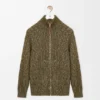 Zip-Up Cardigan in Cotton, Linen and Wool Zip-Up Cardigan in Cotton, Linen and Wool