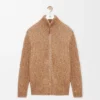 Zip-Up Cardigan in Cotton, Linen and Wool Zip-Up Cardigan in Cotton, Linen and Wool