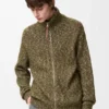 Zip-Up Cardigan in Cotton, Linen and Wool Zip-Up Cardigan in Cotton, Linen and Wool