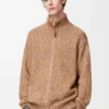 Zip-Up Cardigan in Cotton, Linen and Wool Zip-Up Cardigan in Cotton, Linen and Wool