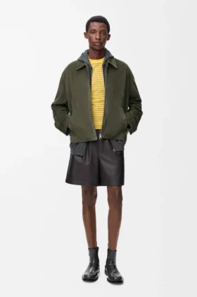 Zip-Up Jacket in Suede Lambskin Zip-Up Jacket in Suede Lambskin